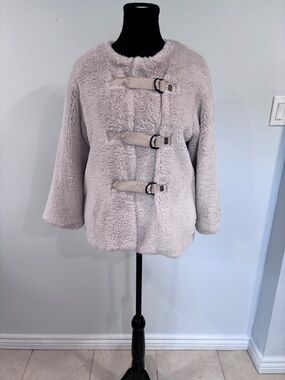 Cop. Copine Faux fur Toggle Jacket